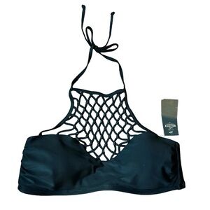 NWT Hollister Bikini Top with Net Detail M